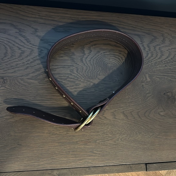 Michael Kors Wide Leather Belt - Picture 11 of 11